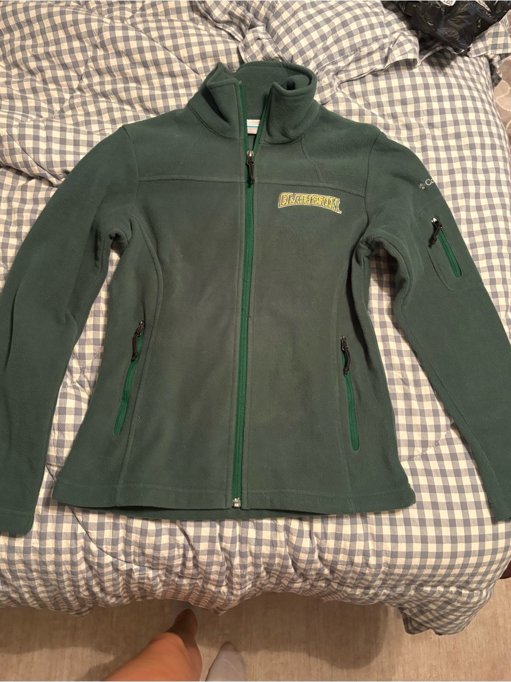 Columbia Clarkson Women's Green Fleece Full-Zip Jacket